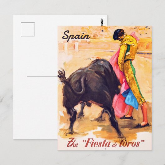 Spanje, stierengevechten arena briefkaart (Voorkant / Achterkant)