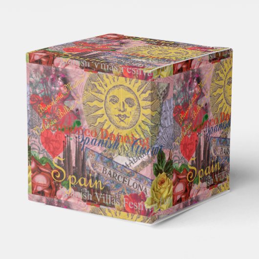 Spanje Sunshine Spaanse Reiskunst Bedankdoosjes (Achterkant)