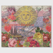 Spanje Sunshine Spaanse Reiskunst Cadeaupapier (Vlak)