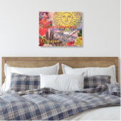 Spanje Sunshine Spaanse Reiskunst Canvas Afdruk (Insitu (Slaapkamer))
