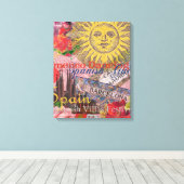 Spanje Sunshine Spaanse Reiskunst Canvas Afdruk (Insitu (Houten vloer))
