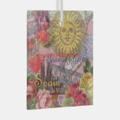 Spanje Sunshine Spaanse Reiskunst Glas Ornament (Voorkant Rechts)