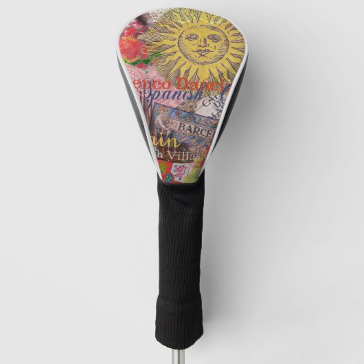 Spanje Sunshine Spaanse Reiskunst Golfheadcover (Voorkant)