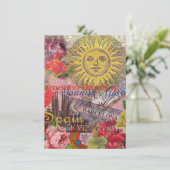 Spanje Sunshine Spaanse Reiskunst Kaart (Staand voorkant)