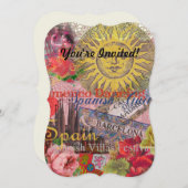 Spanje Sunshine Spaanse Reiskunst Kaart (Voorkant / Achterkant)