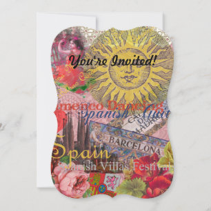 Spanje Sunshine Spaanse Reiskunst Kaart