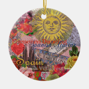 Spanje Sunshine Spaanse Reiskunst Keramisch Ornament