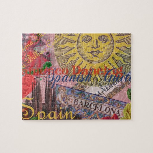 Spanje Sunshine Spaanse Reiskunst Legpuzzel (Horizontaal)