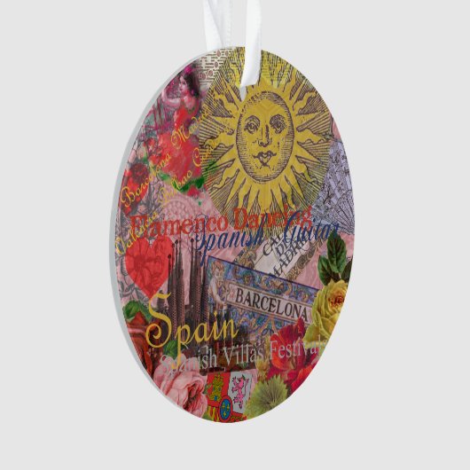 Spanje Sunshine Spaanse Reiskunst Ornament (voorkant)