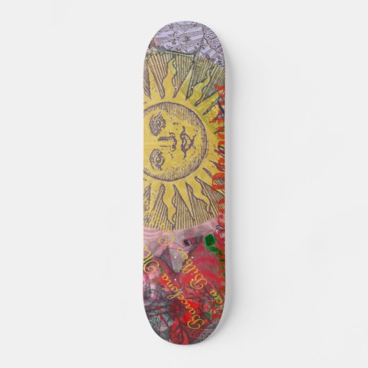 Spanje Sunshine Spaanse Reiskunst Persoonlijk Skateboard (Voorkant)