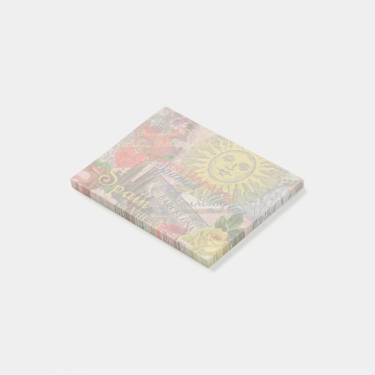 Spanje Sunshine Spaanse Reiskunst Post-it® Notes (Schuin)