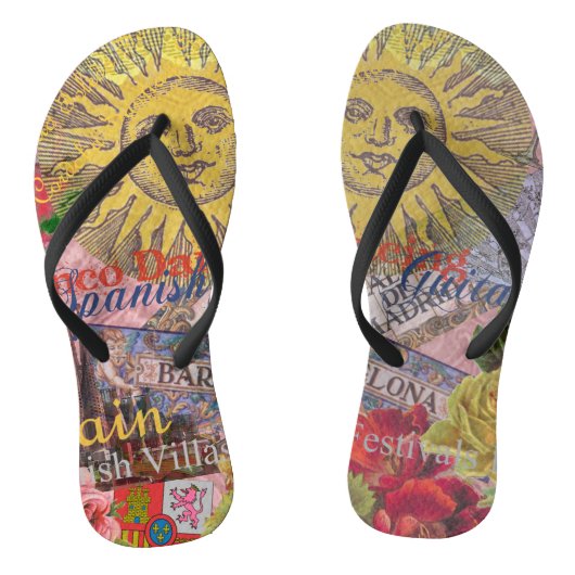 Spanje Sunshine Spaanse Reiskunst Teenslippers (Voetbed)
