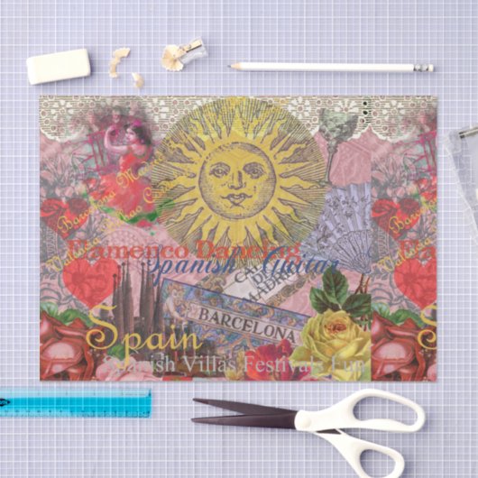 Spanje Sunshine Spaanse Reiskunst Tissuepapier (Craft)