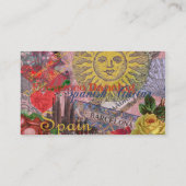 Spanje Sunshine Spaanse Reiskunst Visitekaartje (Achterkant)