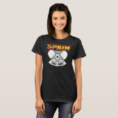 Spanje Table Tennis Support Spaans pingpong Tea T-shirt (Voorkant volledig)