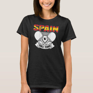 Spanje Tafeltennis Steun Spaanse Ping Pong Thee T-shirt