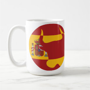 Spanje Taurus Spaanse nationale dierenvlag Koffiemok
