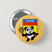 Spanje Tennis Panda Ronde Button 5,7 Cm (Voorkant /achterkant)