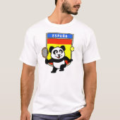 Spanje Tennis Panda T-shirt (Voorkant)