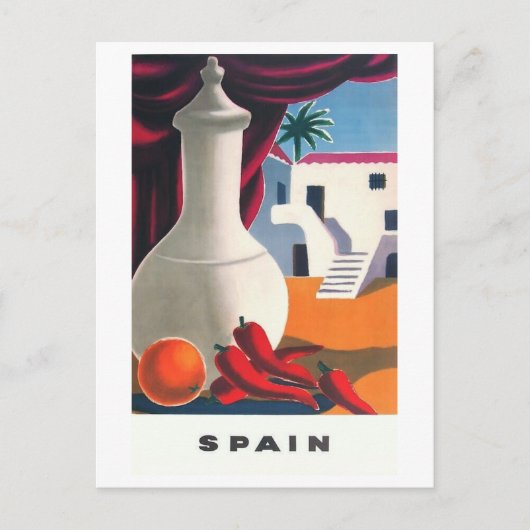 Spanje, Terras, Verwelkomend, geïnspireerd Briefkaart (Voorkant)