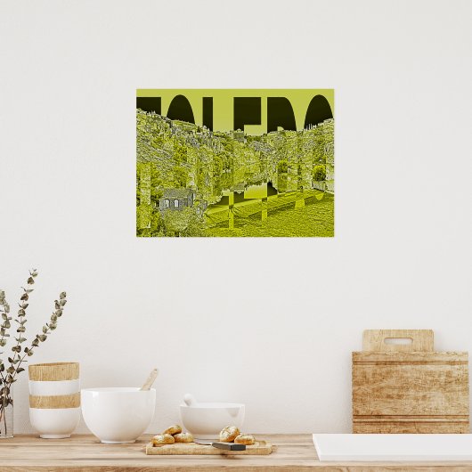 spanje toledo poster (Keuken)