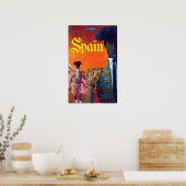 Spanje Torero Bulljager Poster (Keuken)