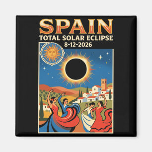Spanje Totale Zonsverduistering 2026 Augustus 12 A Magneet