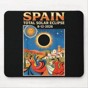 Spanje Totale Zonsverduistering 2026 Augustus 12 A Muismat