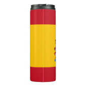Spanje Travel Mug, patriottische Spaanse vlag Thermosbeker (Achterkant)