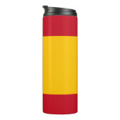 Spanje Travel Mug, patriottische Spaanse vlag Thermosbeker (Geroteerd rechts)