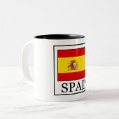 Spanje Tweekleurige Koffiemok (Voorkant links)
