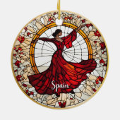 Spanje Vakantie Souvenir Keramisch Ornament (Achterkant)