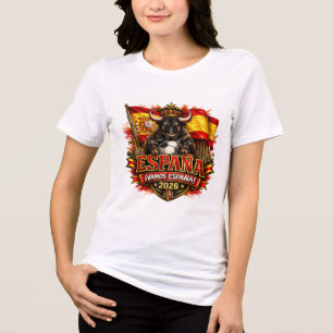 Spanje ¡Vamos España! 2026 Voetbalfan  Tri-Blend Shirt