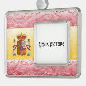 Spanje Verzilverd Omlijst Ornament (Links)