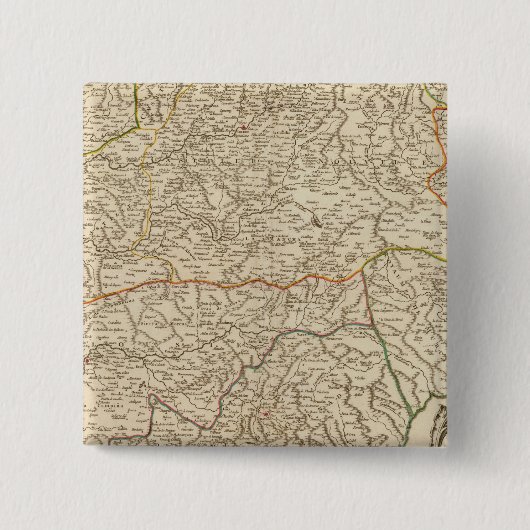 Spanje Vierkante Button 5,1 Cm (Voorkant)