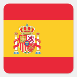 Spanje Vierkante Sticker