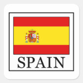 Spanje Vierkante Sticker (Voorkant)