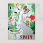 Spanje Vintage Image Briefkaart (Voorkant)