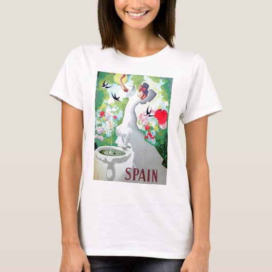 Spanje Vintage Image T-shirt (Voorkant)