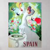 Spanje Vintage Poster Print (Voorkant)