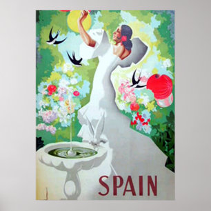 Spanje Vintage Poster Print