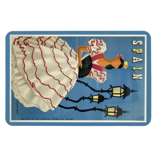 SPANJE Vintage Reismagneet Magneet (Horizontaal)