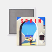 Spanje vintage reismagneet magneet (Voorkant / Achterkant)