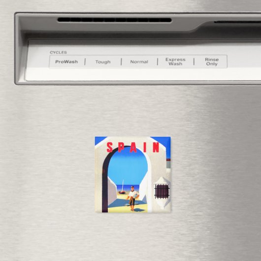 Spanje vintage reismagneet magneet (Insitu (Vaatwasser))