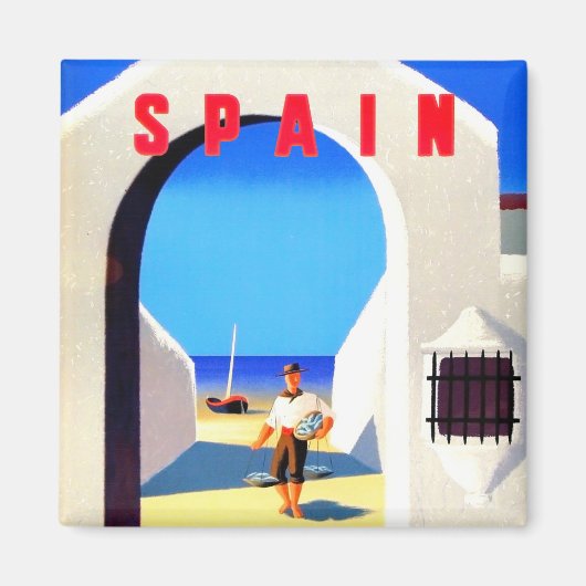 Spanje vintage reismagneet magneet (Voorkant)