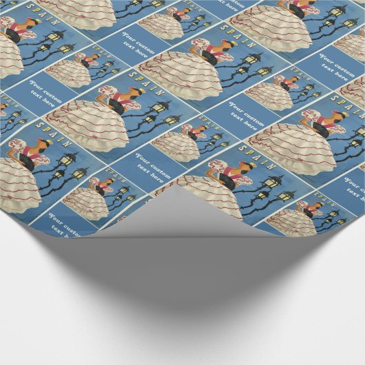 SPANJE Vintage Reispapier Cadeaupapier (Hoek)