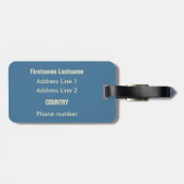 SPANJE Vintage Travel bagagelabel (Achterkant horizontaal)