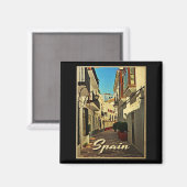 Spanje Vintage Travel Magneet (Voorkant / Achterkant)