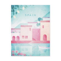 Spanje Vintage Travel Poster - Art Briefkaart
