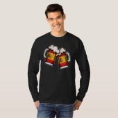 Spanje Vlag Bier Mok Cool Spaans Bier T-shirt (Voorkant volledig)